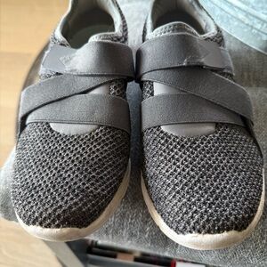 Vionic Gray Mesh Slip-On Sneakers with 2 Velcro closures in front